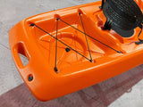 kayak da mare e lago 3 posti modelli GIL FAMILY, inclusi 2 sedili e 2 pagaie e ruote di trasporto col. rosso