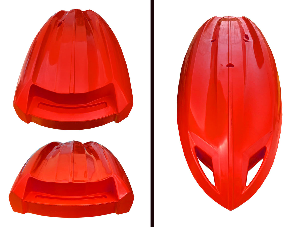Kayak da divertimento Jolly basic Big Mama kayak - canoa da 260 cm + 1 pagaia in omaggio Made in Italy - Arancione