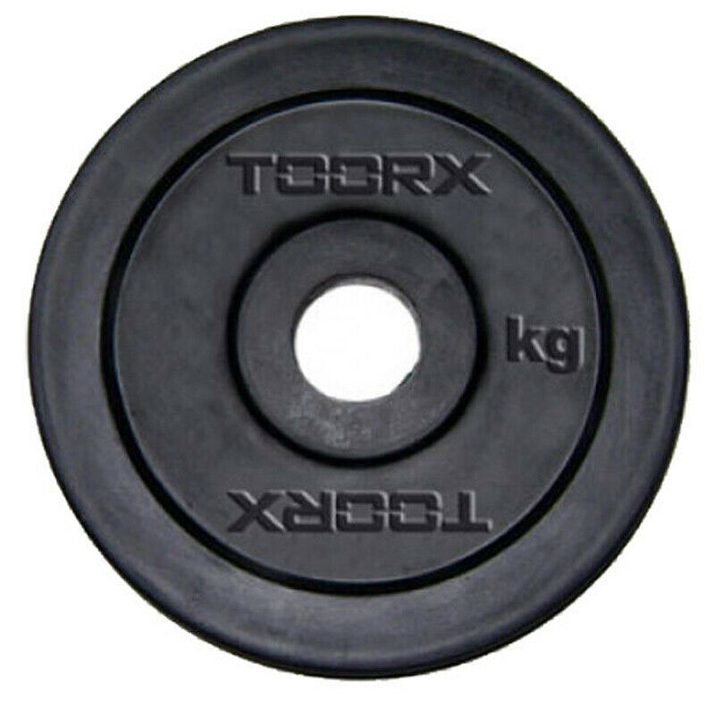 Disco Ghisa Gommato - 5 kg. Ø Foro 25 mm. Linea Toorx cod. DGG-5