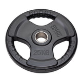 Disco Olimpico Gommato Ruviso Tri-Grip - foro 50 mm - DGGD-P