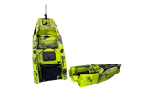 Kayak fishing a Pedali divisibile Big Mama Triken 330 Live S, con ruote e vasca del vivo - COLORE VIPER GREEN