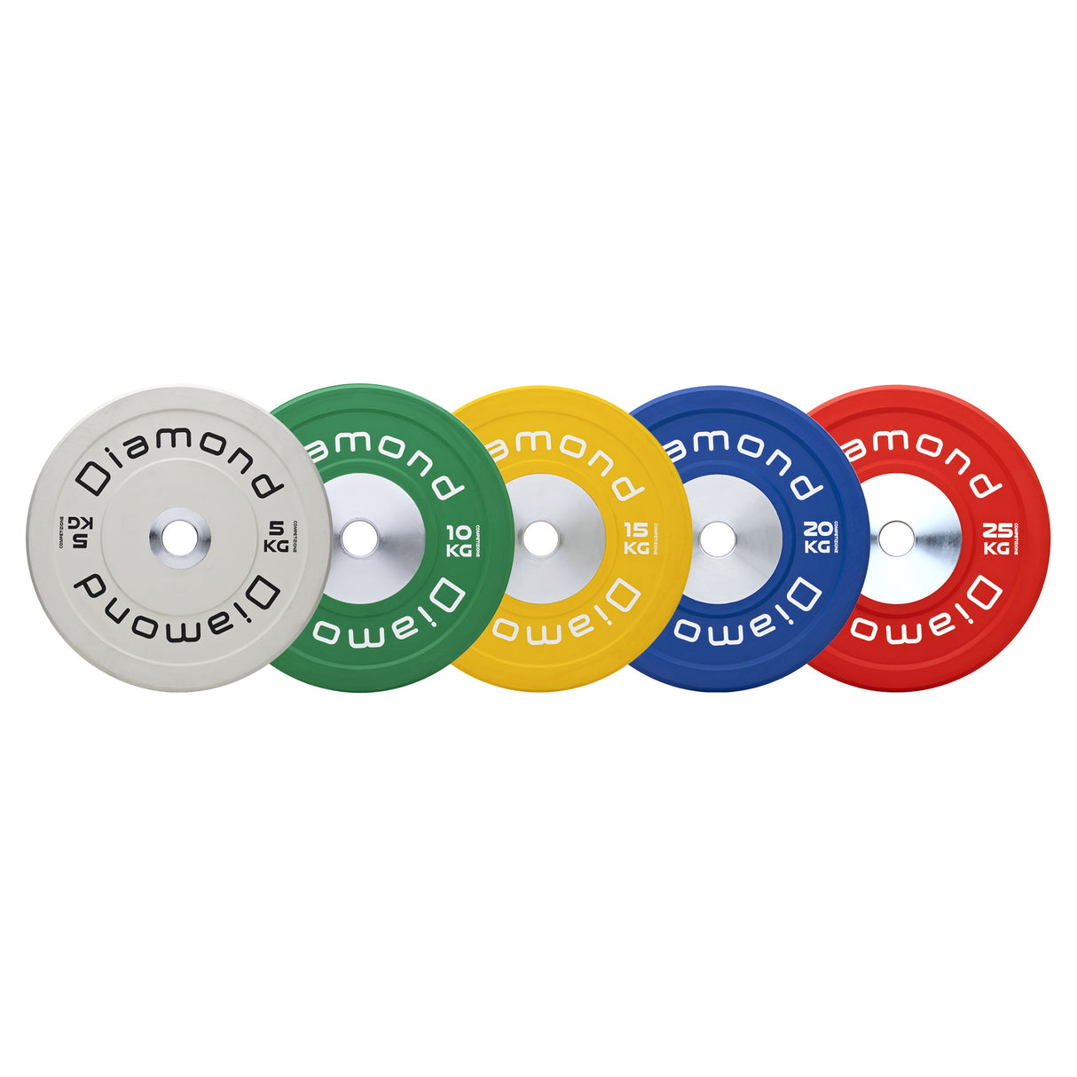 Disco Bumper Competizione Pro - diam. 45 cm - Monoblocco centrale in acciaio pieno - Linea Diamond  - Cod. DOCD-PN