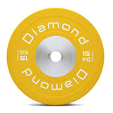 Disco Bumper Competizione Pro - diam. 45 cm - Monoblocco centrale in acciaio pieno - Linea Diamond  - Cod. DOCD-PN
