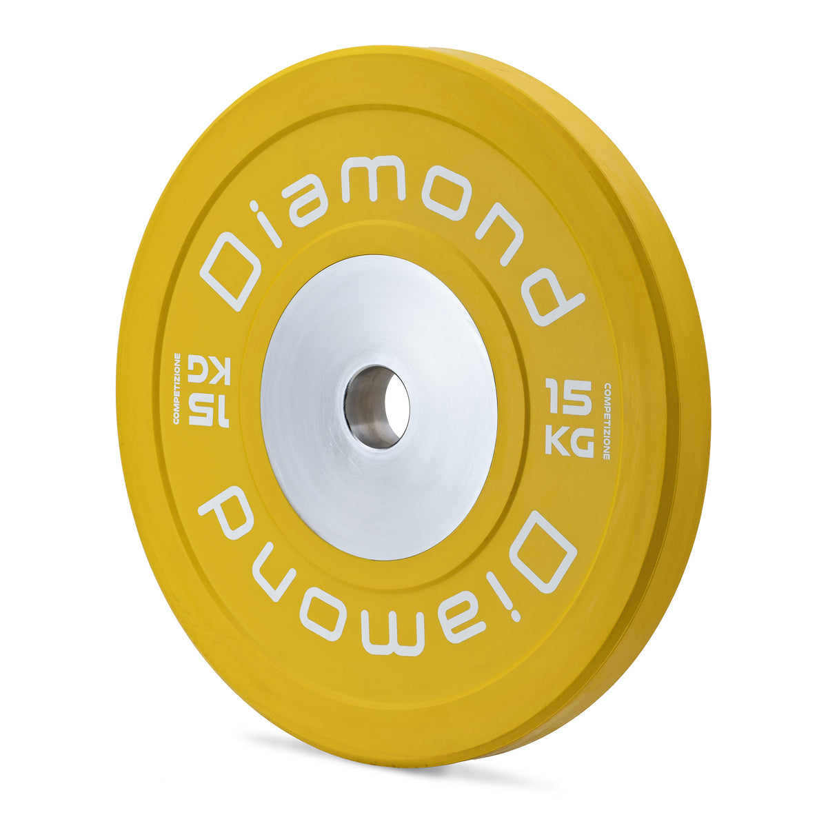 Disco Bumper Competizione Pro - diam. 45 cm - Monoblocco centrale in acciaio pieno - Linea Diamond  - Cod. DOCD-PN