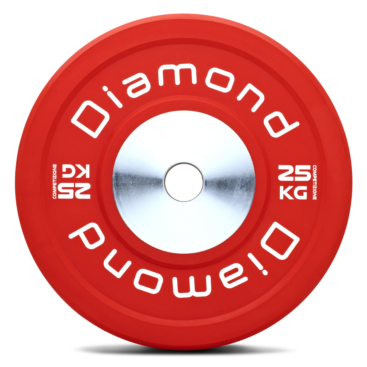 Disco Bumper Competizione Pro - diam. 45 cm - Monoblocco centrale in acciaio pieno - Linea Diamond  - Cod. DOCD-PN