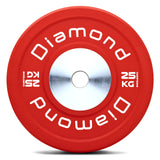 Disco Bumper Competizione Pro - diam. 45 cm - Monoblocco centrale in acciaio pieno - Linea Diamond  - Cod. DOCD-PN