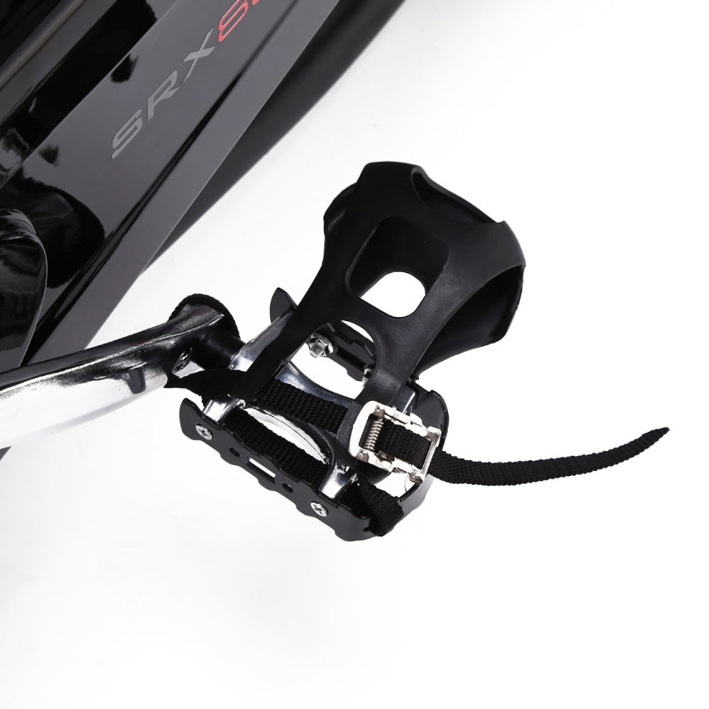 Gym Bike SRX-80 EVO Ricevitore Wireless e Fascia Cardio Inclusa Linea Toorx Trasmissione a cinghia Volano 24 kg Peso max utente 140 kg bike da spinning