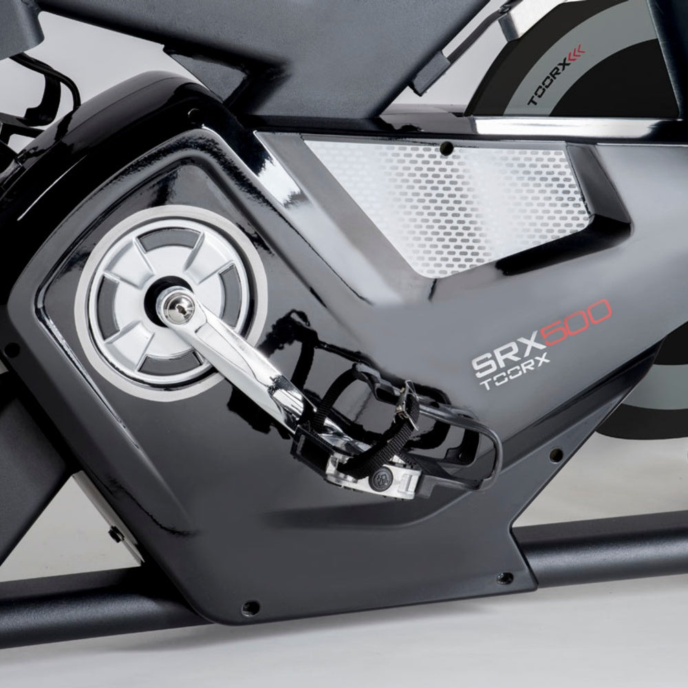 Gym Bike Elettromagnetica SRX-500 HRC Ricevitore Wireless e Fascia Cardio inclusa -APP Ready 3.0- Linea Toorx Chrono Line bike da spinning