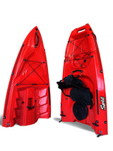 kayak componibile Split 2 Fishing Big Mama kayak, canoa biposto modulare, si monta in 30 secondi, 2 portacanne (giallo)