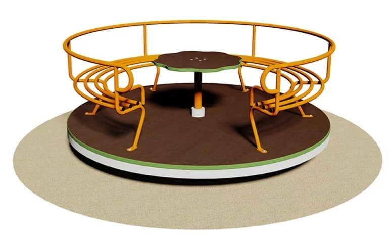 Max Giostra Filo Pavimento Cm Ø 175 X 70 H Cod.223 B Giochipark - En 1176 Certificati Tuv