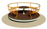 Max Giostra Filo Pavimento Cm Ø 175 X 70 H Cod.223 B Giochipark - En 1176 Certificati Tuv