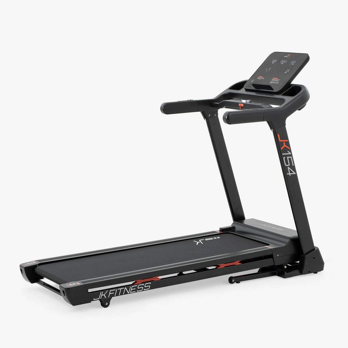 JK154 TAPIS ROULANT JK FITNESS Linea Home - elettrico richiudibile con un motore da 3.5 HP raggiunge una velocità di 22 km/h, e inclinazione elettronica su 20 livelli.