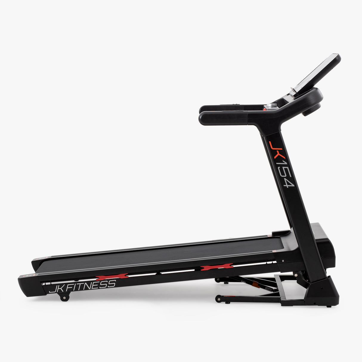 JK154 TAPIS ROULANT JK FITNESS Linea Home - elettrico richiudibile con un motore da 3.5 HP raggiunge una velocità di 22 km/h, e inclinazione elettronica su 20 livelli.