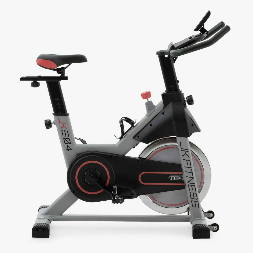 Nuova Indoor bike JK504 con freno meccanico e trasmissione a cinghia + ricev. cardio - JK Home Fitness