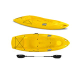 Canoa monoposto Jolly basic Big Mama kayak - kayak da 260 cm + 1 pagaia in omaggio Made in Italy - Giallo
