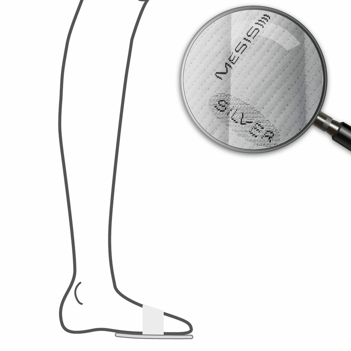 Diffusore tessile Alta frequenza Fascia Metatarso per Magneto waves - magnetoterapia cod. MW-META