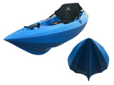 Kayak due posti Mojito Big mama kayak - canoa 380 cm - 2 posti adulti + 1 posto bambino + 2 gavoni + 2 ruote integrate + 2 pagaie + 2 seggiolini - BIANCO