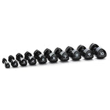 Set 10 coppie  Manubri in Vinile da 1 a 10 kg - Black - MVD-S - LINEA DIAMOND FITNESS