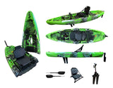 Kayak monoposto divisibile a pedali con pinne BIG MAMA START S500 componibile - colore OLIVE