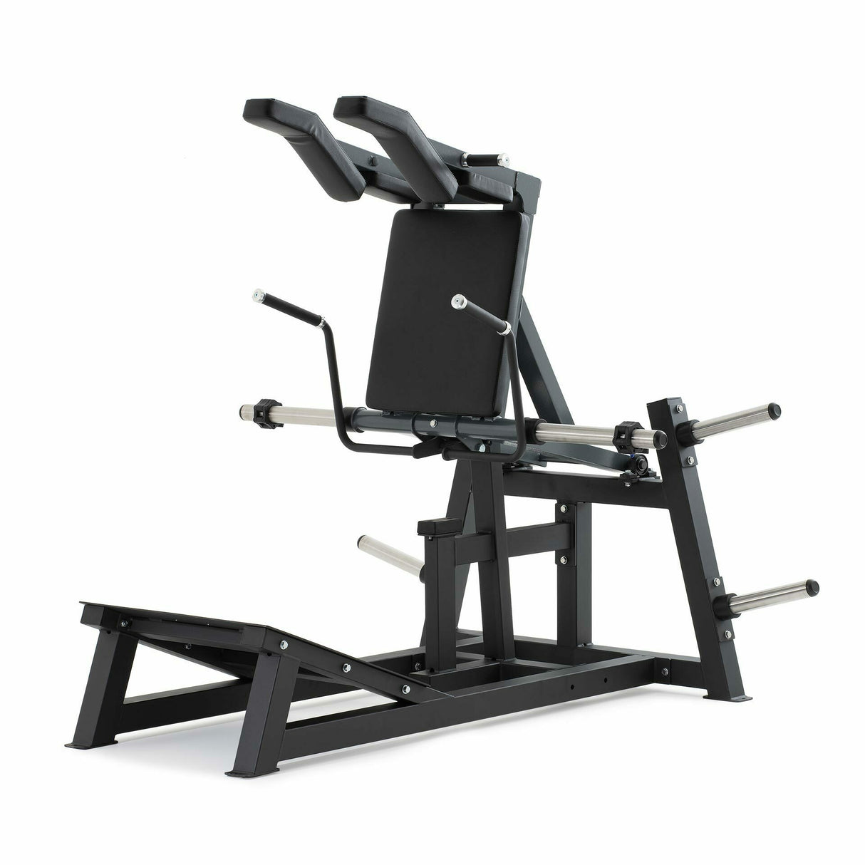 Hack Squat con sistema di blocco alla mano- Plate Loaded Linea Diamond cod. PL-HACKSQUAT-N