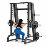 Smith Machine + Postazione Rack - Plate Loaded Linea Diamond cod. PL-SMITHMACHINE-N