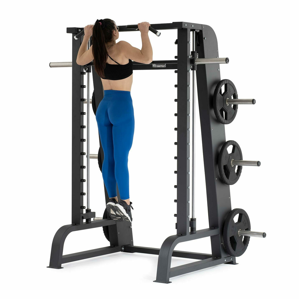 Smith Machine + Postazione Rack - Plate Loaded Linea Diamond cod. PL-SMITHMACHINE-N