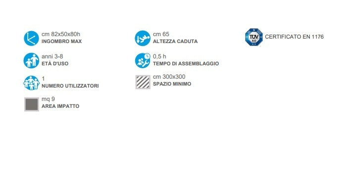 Gioco A Molla Pony In Vetroresina Da Interrare Cod.285 A/bGiochipark - En 1176 Certificati Tuv