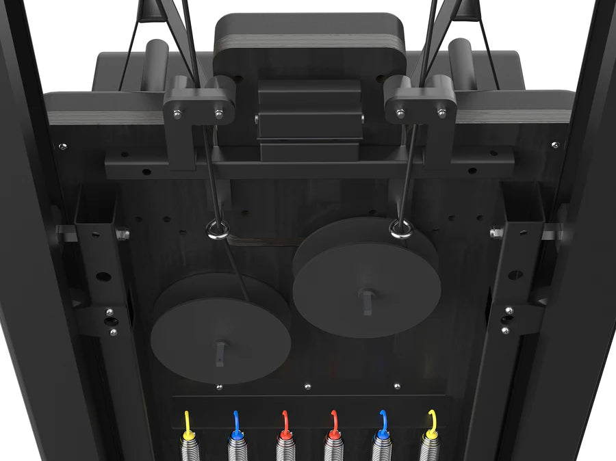 Reformer in Alluminio full track PTX 8000 Black Pearl-  linea Lifeness di Toorx- Cod. PTX-8000BP