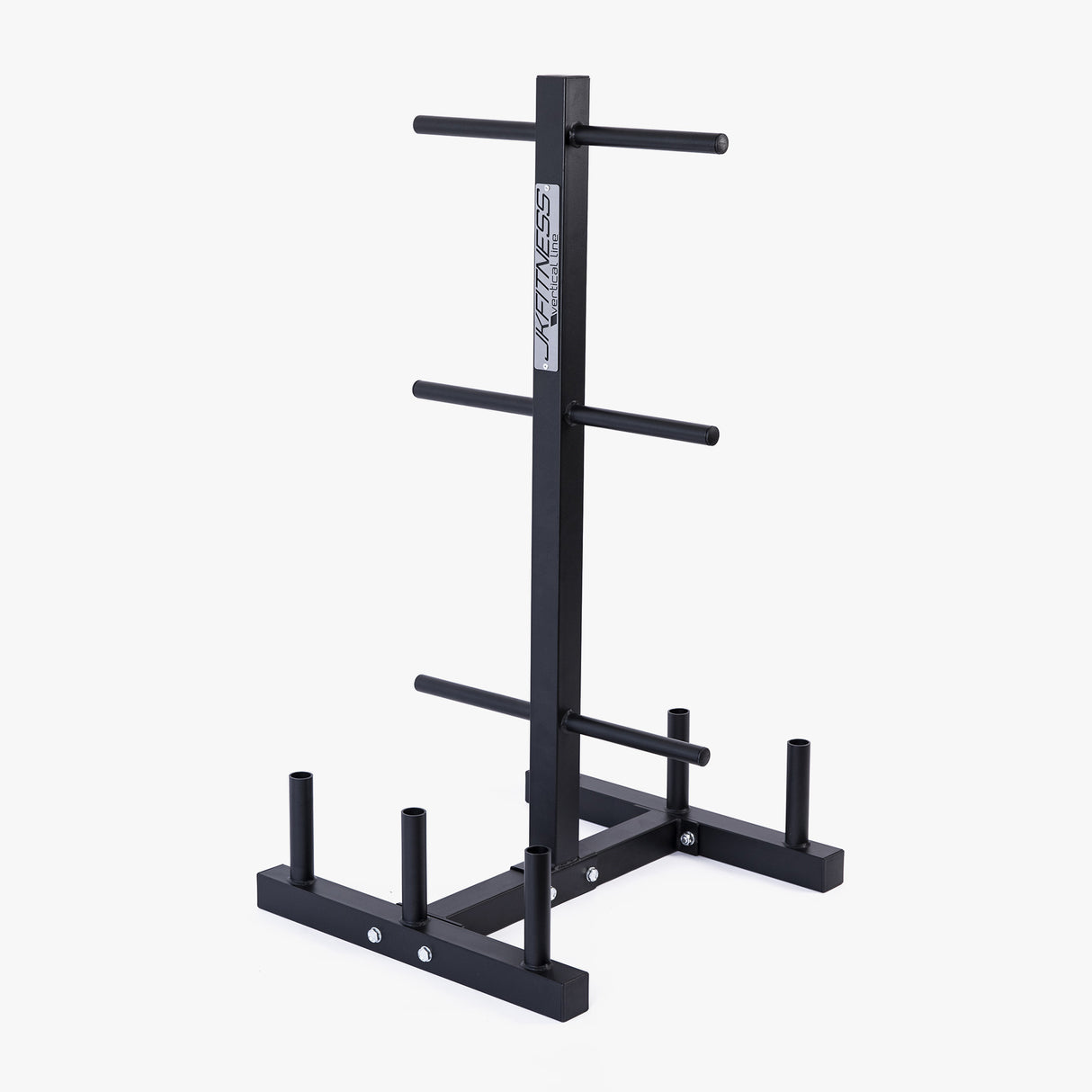 Rastrelliera RDBJ della linea JK vertical fitness - porta bilancieri, dischi - misure 60,5 x 54,5 cm H 111 cm.