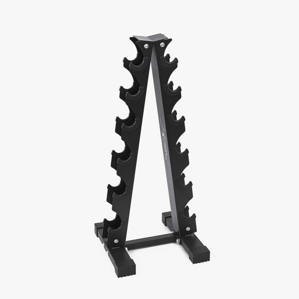 Rack RMVN-6P rastrelliera compatta porta manubri vinile e neoprene 35X34X79 cm (6 coppie), - Linea Home JK