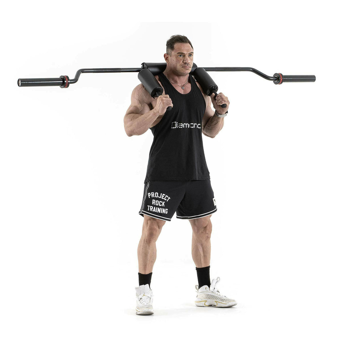 SAFETY SQUAT BAR 220 CM - Cod. SSBD220- LINEA DIAMOND