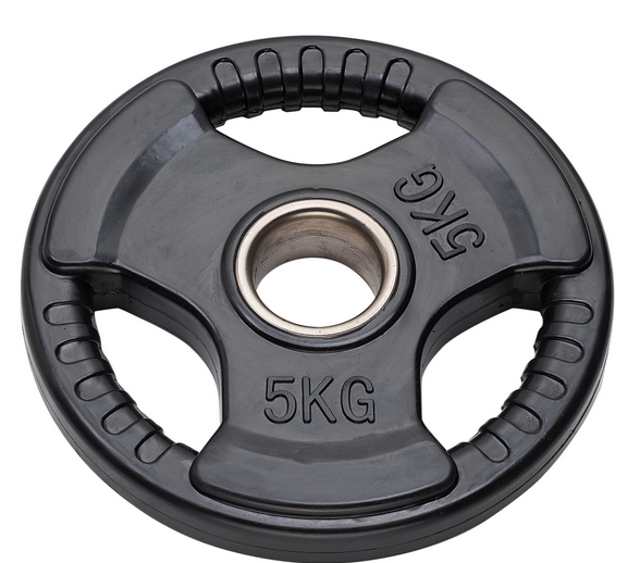 DISCO GHISA OLIMPICO GOMMATO TRI-GRIP - DGGD5 5 Kg - LINEA DIAMOND