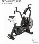 Bici da Camera Professionale Cyclette Resistenza aria BRX AIR CROSS PRO Bike Toorx con Ricevitore Wireless - Professional Line- cod. BRX-AIR-CROSS-PRO