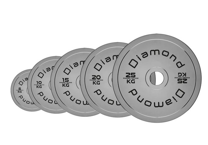 Disco Olimpico in Acciaio Powerlifting - Linea Diamond - Cod. DAPL