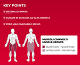 FWX-9150 V SQUAT - LINEA TOORX PROFESSIONALE- Peso massimo utilizzatore 120 Kg-Peso massimo caricabile 300 kg Regolazioni: altezza safety bar su 3 posizioni, inclinazione pedana di spinta su 6 posizioni