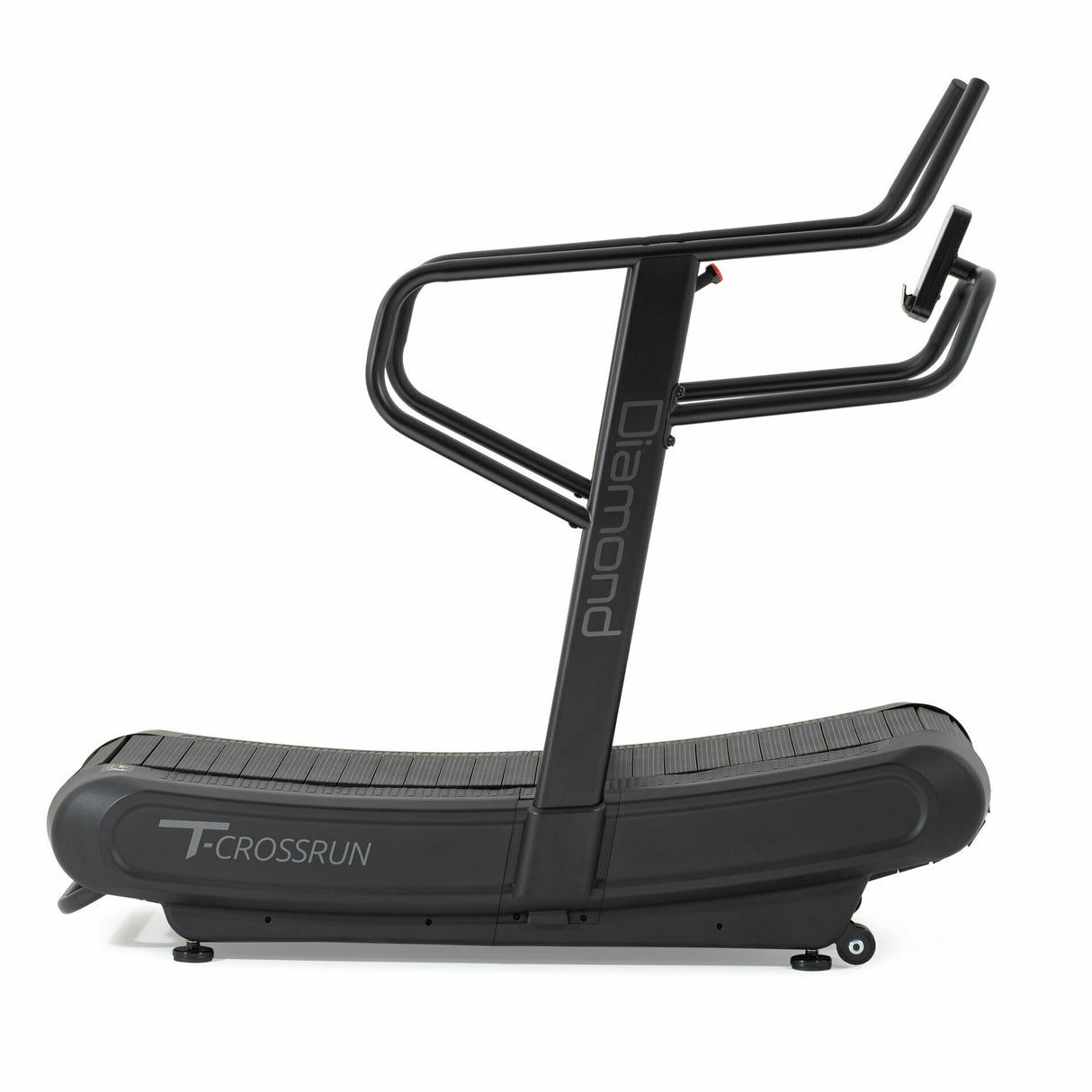 T-Crossrun Tapis Roulant Curvo Magnetico 124 Cuscinetti Freno Magnetico -Diamond- Piano Corsa 160 X 44 Cm - Peso Max Utente 200 Kg