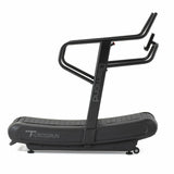 T-Crossrun Tapis Roulant Curvo Magnetico 124 Cuscinetti Freno Magnetico -Diamond- Piano Corsa 160 X 44 Cm - Peso Max Utente 200 Kg