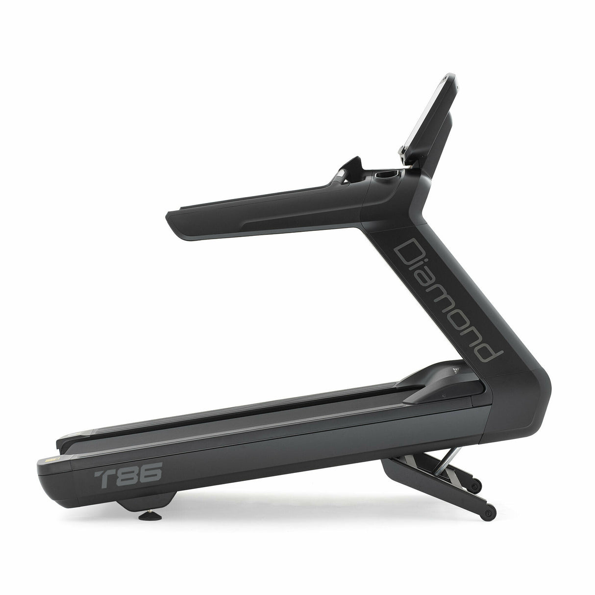T-86 Treadmill T86 DIAMOND l’inclinazione della pedana possibile anche in negativo fino al -3% ed un potente motore a corrente alternata da 7,0 Hp- Professionale linea DIAMOND - Cod.T96