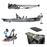 BIG MAMA KAYAK A PEDALI TRIKEN 380 + Motore Watersnake Stealth SW 54 lb /48" 12V + gruppo pedali