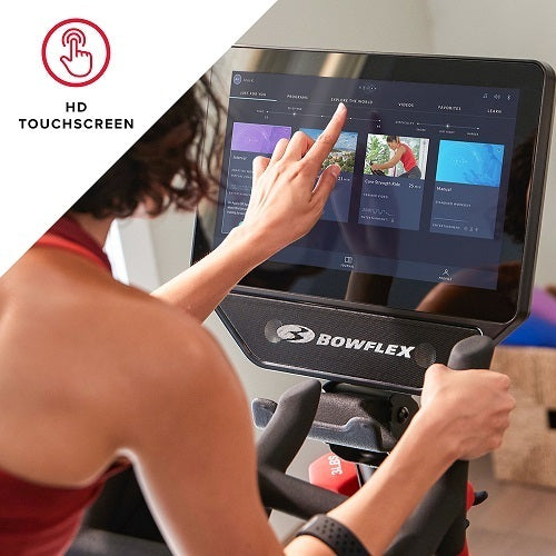 INDOOR BIKE VELOCORE BOWFLEX COD.BOW-VELOCORE TFT 16 + RICEVITORE E FASCIA CARDIO + BLUETOOTH compatibile con App Zwift e Peloton , Netflix, Amazon Prime Video, Disney + e Hulu