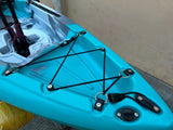 Kayak divisibile a pedali con pinne BIG MAMA START S300 monoposto componibile + motore BIXPY K1 Outboard Kit con batteria PP-378 Wh v4 + Adattatore Low Profile Thruhull Pedal Drive