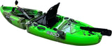 Kayak divisibile a pedali con pinne BIG MAMA START S300 monoposto componibile + motore BIXPY K1 Outboard Kit con batteria PP-378 Wh v4 + Adattatore Low Profile Thruhull Pedal Drive