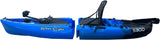 Kayak divisibile a pedali con pinne BIG MAMA START S300 monoposto componibile + motore BIXPY K1 Outboard Kit con batteria PP-378 Wh v4 + Adattatore Low Profile Thruhull Pedal Drive