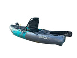 Kayak divisibile a pedali con pinne BIG MAMA START S300 colore BLUE GRAY