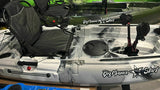 KAYAK A PEDALI DIVISIBILE IN 2 CON PINNE BIG MAMA START S300 colore bianco nero