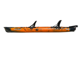 Kayak divisibile a pedali con pinne BIG MAMA START S300 family 2 posti + 2 pagaie + 2 sedili + 2 pedali