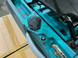 Kayak monoposto divisibile a pedali con pinne BIG MAMA START S500 componibile + motore Bixpy K1 Angler PRO Kit Outboard con batteria inclusa PP-768 Wh + Adattatore Low Profile Thruhull Pedal Drive