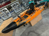 Kayak monoposto divisibile a pedali con pinne BIG MAMA START S500 componibile - colore OLIVE