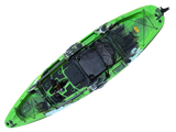 Kayak monoposto divisibile a pedali con pinne BIG MAMA START S500 componibile + motore Bixpy K1 Angler PRO Kit Outboard con batteria inclusa PP-768 Wh + Adattatore Low Profile Thruhull Pedal Drive