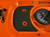 kayak divisibile Split 1 Fishing Big Mama kayak, canoa modulare, si monta in 30 secondi, con 2 portacanne (verde)